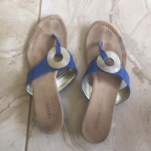 blue alfani women’s sandals